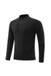 Men's Clothing Long-Sleeved Sports Fitness Running Training Tops Quick-Drying Stand-Up Collar Outdoor Version Zipper T-Shirt _viptrois.com