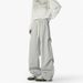 Men's Casual Jogger Pants - Winter Fleece-Lined Parachute Cargo Pants With Straight Leg & Elastic Waist For Streetwear & Daily Comfort_viptrois.com