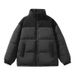 Padded Clothes Men's And Women's Corduroy Padded Clothes Thickened Padded Jackets Loose Stand-up Collar Couple Jackets_viptrois.com
