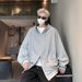 Autumn New Double Zipper Hooded Cardigan Sweatshirt Men's Loose Sports Casual Hoodie Jacket_viptrois.com