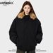 Men's Clothing American Fur Collar Cotton Coat Men And Women Autumn And Winter Thick Warm Couple Coat Parka Ins_viptrois.com
