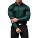 Men's Slim-Fit Long Sleeve Dress Shirt – Premium Cotton Blend Business Casual Shirt (6 Classic Colors) – Breathable & Wrinkle-Resistant_viptrois.com