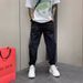 Men's 3-Stripe Jogger Pants Lightweight Breathable Stretch Fit Adjustable Drawstring Casual Streetwear Summer Stylish Contrast_viptrois.com