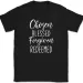 Chosen Blessed Forgiven Redeemed T-Shirt Mens Womens Tees Top Christian Prayer Praise Jesus Tee_viptrois.com