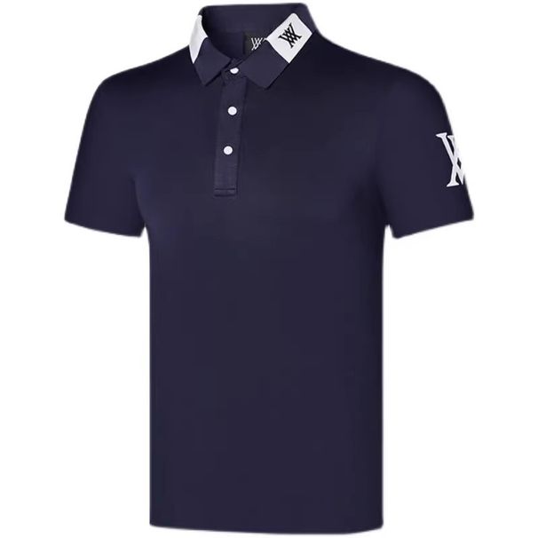 Men's Clothing Summer Golf Clothing Men's Casual Fashion T Shirt Short Sleeve Moisture Absorbing Elastic Golf Top Quick Dry_viptrois.com