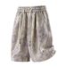 Men's Summer Style Diamond Jacquard Breathable Five Point Pants Sports Shorts_viptrois.com