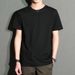 Men's Slim Fit T-Shirt Round Neck Short Sleeve Solid Color Summer Trendy Couple Top Versatile Basic Graphic Print_viptrois.com