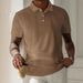 Men's Clothing American New Products Hot Sale Summer Men's Heavy Corduroy Simple Casual Business Loose POLO Shirt Short Sleeve_viptrois.com