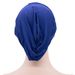 Cross Border Supply Of Muslim Headscarf Hats New Solid Color Three Brim Headscarf Factory Direct Sales Of Muslim Headscarves_viptrois.com