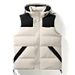 Men’s Hooded Puffer Vest – Oversized Streetwear Sleeveless Jacket (M-3XL, Purple/Yellow/Red/Black/Beige)_viptrois.com