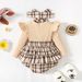 Independent Station LAZAD Platform Specializes In New Products Ribbed Plaid Suspender Jumpsuit_viptrois.com