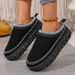 Women's Shoes Large Size Thick Soled Slippers For Women Autumn And Winter New Style Plush And Thickened Warm Slip On Cotton Slippers For Women_viptrois.com