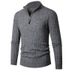 Men's Slim-Fit Knit Sweater – Winter Long Sleeve Pullover With Half-Zip & Ribbed Collar (M-XXXL) | Breathable & Stylish Casual Wear_viptrois.com