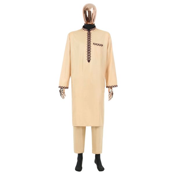 Men's Fashion Style Suit New Muslim Ethnic Clothing_viptrois.com
