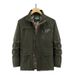 Men’s Workwear Jacket – 95% Cotton, Lightweight, Multi-Pocket Utility Coat (Khaki/Army Green/Black, M-6XL, Breathable & Slim Fit)_viptrois.com