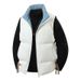2025 Autumn And Winter New Double-sided Down Cotton Vest Ruffian Handsome Versatile Large Size Warm Sports Vest Jacket_viptrois.com