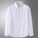 Plus Size Men's Long Sleeve Loose Casual Spring Autumn New Professional Elastic Inch Shirt For Big And Tall Men_viptrois.com