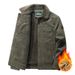 Men's Lapel Lamb Wool Tooling Cotton Jacket With Fleece Large Size Loose Warm Thickened Jacket Cotton Jacket Men's_viptrois.com