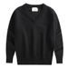 Miso BearSolid Color Girls Pullover Long-Sleeved Children's Sweater, Parent-Child Outfit_viptrois.com