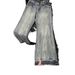 Retro Cat Scratch Jeans For Men – Lightweight Summer Denim, Slim Fit With Flared Straight Leg, High Street Style_viptrois.com