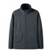 Unisex Reversible Fleece Jacket With Stand Collar - Winter Warm Plush Coral Fleece Coat For Men & Women - Thick Double-Sided Flannel Outerwear_viptrois.com