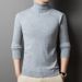 Men's High Neck Knit Sweater - Classic Solid Color Pullover For Autumn & Winter (Trendy Slim Fit_viptrois.com