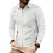 Men's Clothing Men's Waffle Knit Zip-Up Jacket With Stand Collar - High Street Casual Autumn Coat For Men_viptrois.com