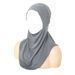 New Solid Color Pleated Elastic Headscarf Hat For Women, Soft And All Season Style, With A Headband Cap_viptrois.com