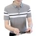 "Men's Slim-Fit Short-Sleeve Polo Shirt – Breathable Korean-Inspired Casual Top For Summer"_viptrois.com