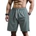 Shorts Men Summer Solid Color Large Size Loose Casual Pants Men Thin Quick Drying Running Sports Fitness Five Point Pants_viptrois.com