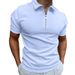 Men's Casual Polo Shirt - Short Sleeve Lapel Collar T-Shirt_viptrois.com