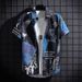 Men's Clothing Men's Ice Silk Breathable Summer Trendy High End Printed Shirt Half Sleeved Inch Shirt_viptrois.com