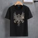 Men's Clothing Plus Size Short Sleeved T Shirt Men Plus Fat Fat Guy Half Sleeve Summer Trend Leisure 300 Pounds Large Size Men's Clothing_viptrois.com