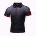 Men's Clothing New Spring And Autumn Gradient Color 3D Printing Polo T Shirt Lapel Slim Fit Polo Cedar_viptrois.com