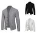 Loom Foreign Trade Cross-Border Autumn Winter New Fashion Cardigan European American Simple Solid Color Men's Sweater_viptrois.com
