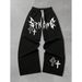 Urban Streetwear Drop-Crotch Pants For Men – Oversized Cotton Hip-Hop Joggers With Drawstring Waist (Black/Gray, S-XXXL)_viptrois.com