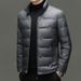2025 New Men's Down Jacket Stand Collar Light Business Casual Tops Middle Aged And Young People High End Warm Jacket_viptrois.com