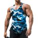 2024 Men's U-neck Sleeveless Camouflage Vest Outdoor Sports And Fitness Top Men's Clothing_viptrois.com