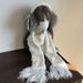 Autumn winter new furry hot girl thick soft sticky warm velvet fringe niche sweet and cool fashionable long scarf_viptrois.com