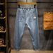 Large Size Men's Clothing Summer New Retro Jeans Men's Loose Plus Size Elastic Thin Drawstring Nine-point Pants Men's Fat_viptrois.com