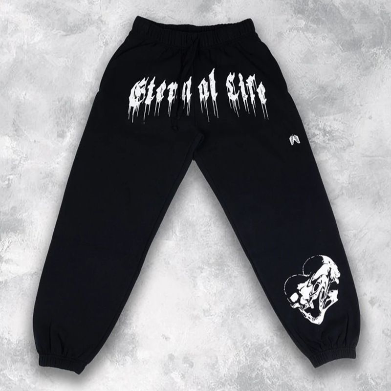 Men's Clothing Autumn Sports Sweatpants Men Hip Hop Trendy Brand Large Size Loose Cuff Trousers Terry Sweatpants Casual Pants_viptrois.com
