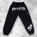 Men's Clothing Autumn Sports Sweatpants Men Hip Hop Trendy Brand Large Size Loose Cuff Trousers Terry Sweatpants Casual Pants_viptrois.com