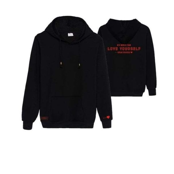 New Black Cotton Hoodie Made Zipper Teen Cardigan Sweatshirt_viptrois.com