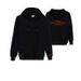 New Black Cotton Hoodie Made Zipper Teen Cardigan Sweatshirt_viptrois.com