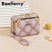 Card Bag Card Cases Women's Coin Purse Small Diamond Zipper Accordion Card Holder Multi Function Wallet_viptrois.com
