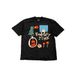 Heavyweight 250g Pure Cotton Dinosaur Print Harajuku Style Men's T-Shirt Oversized Trendy Loose Short Sleeved Top_viptrois.com
