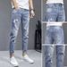 Ripped Jeans Men Summer Nine Points Slim Straight Loose Casual New Thin Style Beggar Pants_viptrois.com