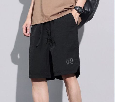 Men's Clothing Men's Casual Shorts Summer Ice Silk Thin Shorts Wide Versatile Loose Straight Workwear Shorts Men's_viptrois.com