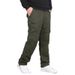 Men's Fleece-Lined Cargo Pants – Heavyweight Workwear With 7-Pocket Utility & Japanese Retro Style_viptrois.com