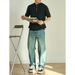 Men's Clothing Casual Henley Collar Knitted Short Sleeved T Shirt Men's Summer New Retro Versatile Casual Tops_viptrois.com